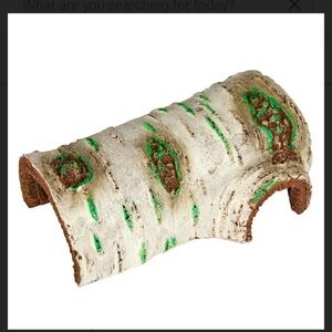 Log Aquarium Ornament UV Detecting Pet Reptile Terrarium Decor Poplar Log Medium